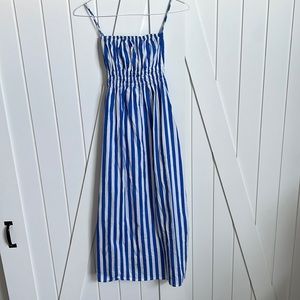 “Faithful the Brand” striped strapless dress